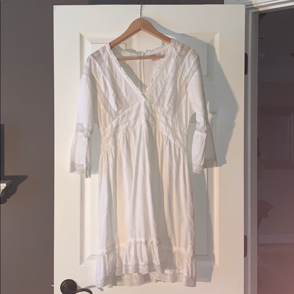 White Cotton Sundance patchwork sundress